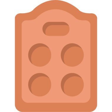 Ekmek. Web simgesi vektör illüstrasyonu