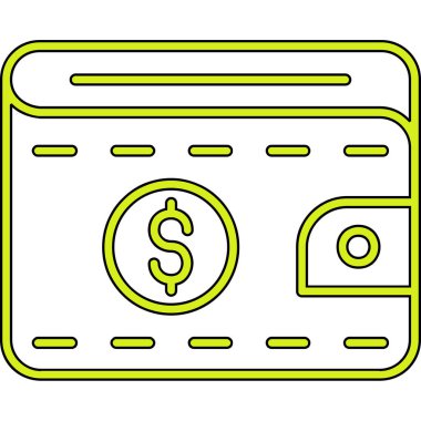 Para için. Web simgesi basit illüstrasyon