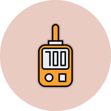 Benzin istasyonu simgesinin vektör illüstrasyonu