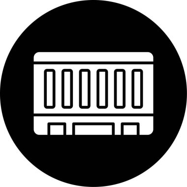 tren. Web simgesi basit illüstrasyon