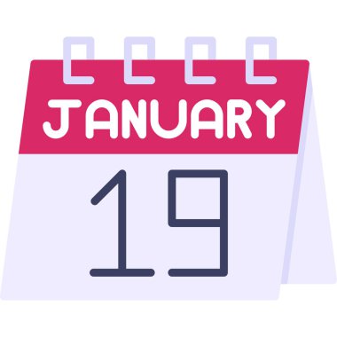 Takvim tasarım simgesi düz biçimli