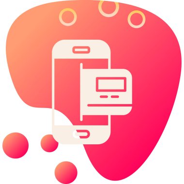 Akıllı telefon. Web simgesi basit tasarım