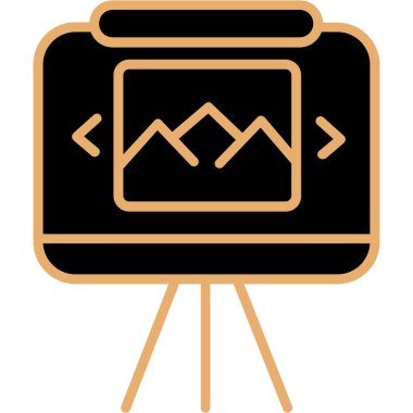 İş ve finans simgesinin vektör illüstrasyonu