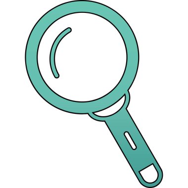 Büyüteç izole simgesini