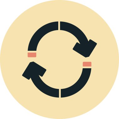 Düz vektör simgesini tazele