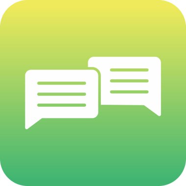 Modern b 'nin vektör çizimi sohbet baloncuğunun simgesinden yoksun