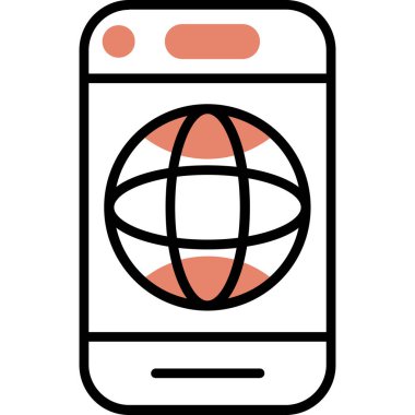 Telefon simgesi vektör illüstrasyonu