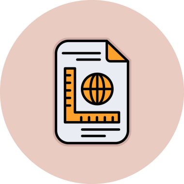 belge vektör illüstrasyon tasarımı ile dünya haritası