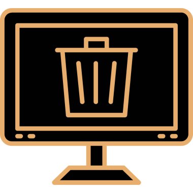 Altın oklu bilgisayar ekranı.