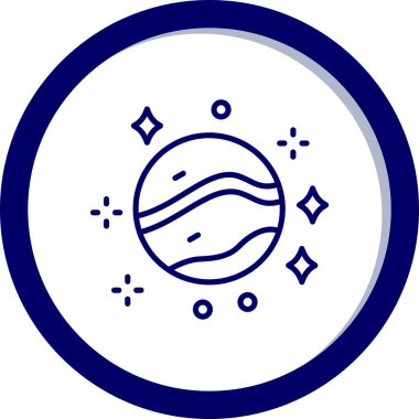 Ay. Web simgesi basit illüstrasyon