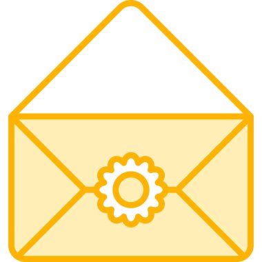 zarf e- posta simgesi vektör illüstrasyonu