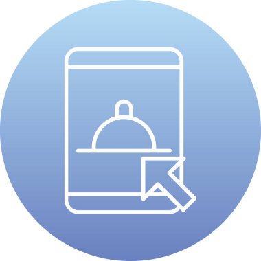 Gıda web simgesi basit vektör illüstrasyonunu sipariş et