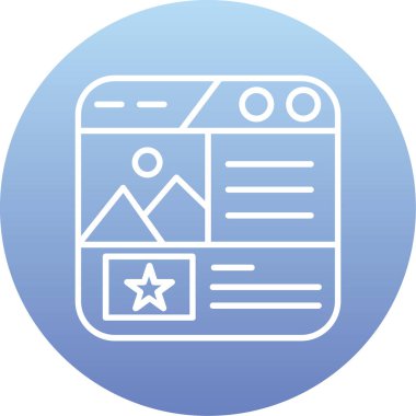 seo sayfasının vektör illüstrasyonu modern simge