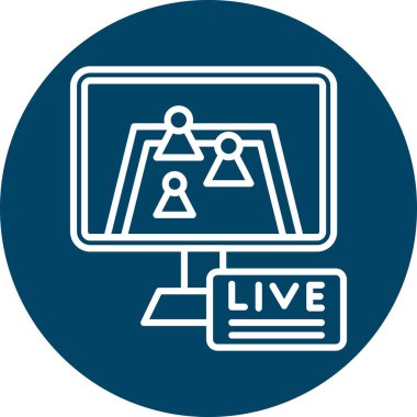 vektör canlı simge illüstrasyonu