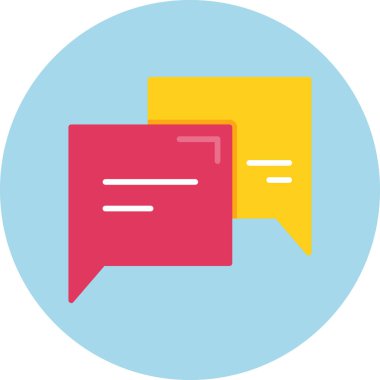 Konuş. Web simgesi vektör illüstrasyonu