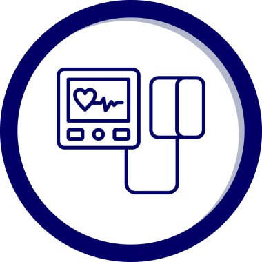 Puls simgesinin vektör illüstrasyonu