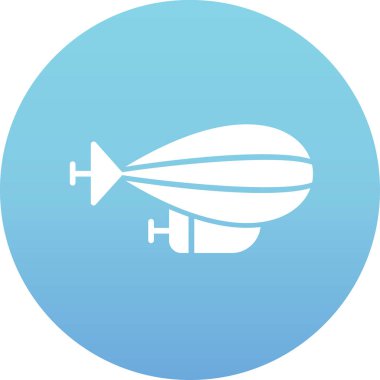 Roket ikonu. Vektör biçimi mavi ve beyaz renklerdir, beyaz arkaplanda düz yuvarlak kare düğme.