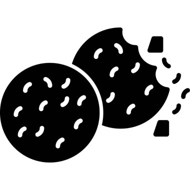 Siyah ve beyaz simgesinin vektör illüstrasyonu.