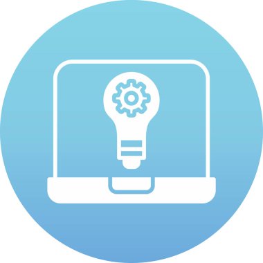 Bilgisayar. Web simgesi basit illüstrasyon