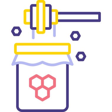 Tatlım. Web simgesi basit illüstrasyon