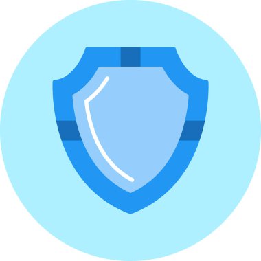 kalkan koruma ağı simgesi basit illüstrasyon