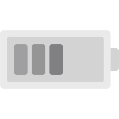 pil şarj ikonu. düz biçim