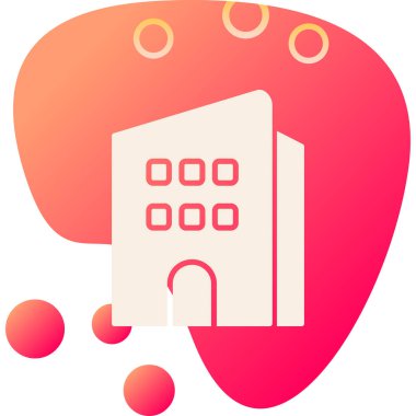 Fabrika simgesi, vektör illüstrasyonu