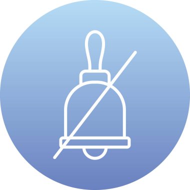 Bir doğrunun bir simgesinin eşsiz vektör çizimi