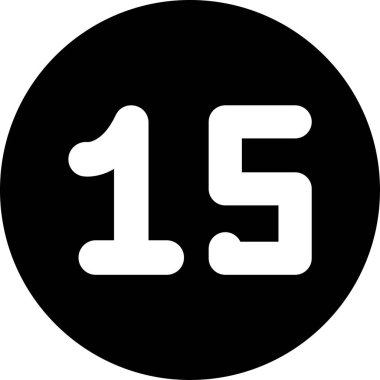 Çemberdeki 15. sembolün düz renk simgesi