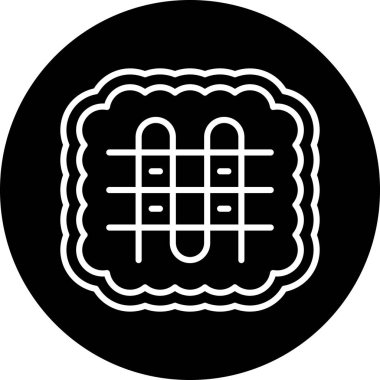 Yemek. Web simgesi basit illüstrasyon