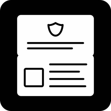 Belge. Web simgesi basit illüstrasyon