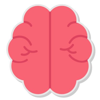beyin ikonu vektör illüstrasyonu