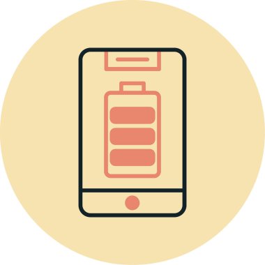 Pil. Web simgesi basit illüstrasyon