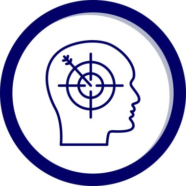 Hedef. Web simgesi basit illüstrasyon