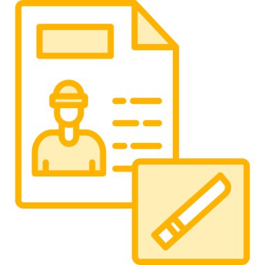 Bir plan simgesinin vektör illüstrasyonu