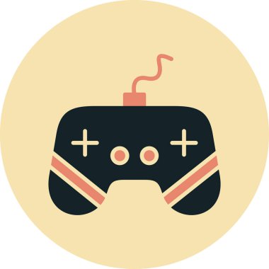 oyun düz vektör simgesi