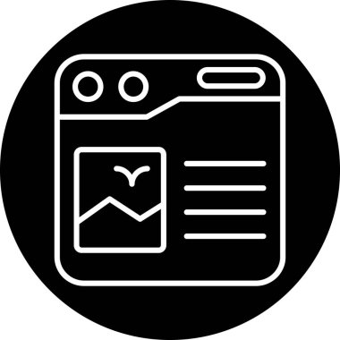 Modern bir simgenin vektör illüstrasyonu