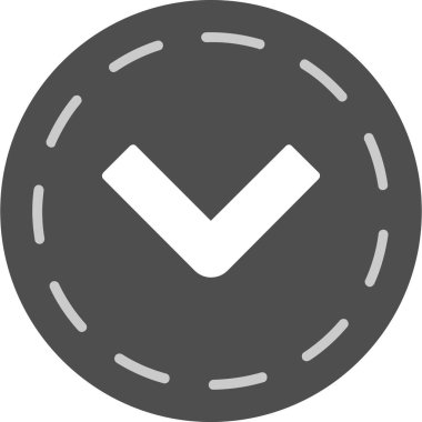 Bir çember simgesinin vektör illüstrasyonu