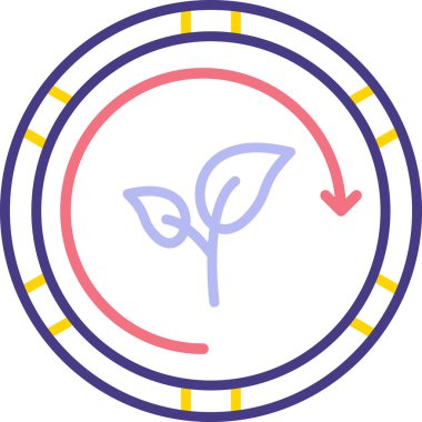 Yaprak ağ simgesi basit tasarım