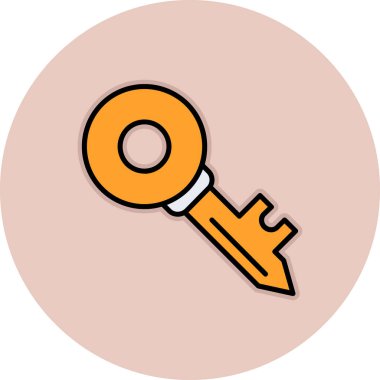 anahtar ağ simgesi, vektör illüstrasyonu