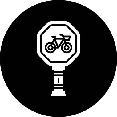 vektör bisiklet simgesi çizimi