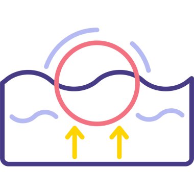 Yüzme havuzu ikonu. Web için yüzme havuzu vektör simgelerinin özet çizimi