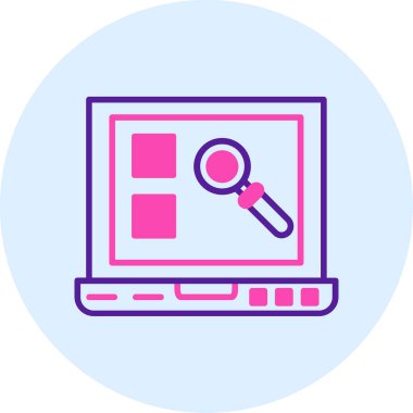 Ara. Web simgesi basit illüstrasyon