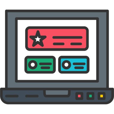 Web tarayıcı simgesi vektör illüstrasyonu