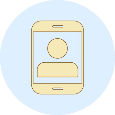 Akıllı telefon simgesinin vektör illüstrasyonu