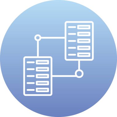 sunucu simgesi. vektör illüstrasyonu.