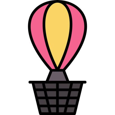 balon simgesi, vektör illüstrasyonu