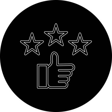 derecelendirme simgesi tasarımı illüstrasyonu