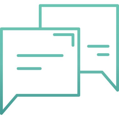 Konuş. Web simgesi basit illüstrasyon