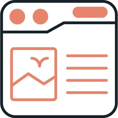 Mesaj var. Web simgesi basit illüstrasyon